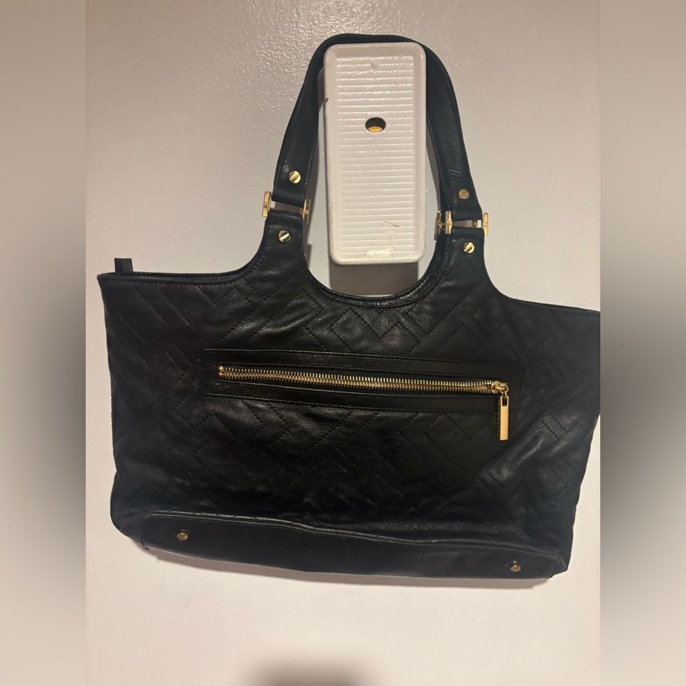 Tory Burch Bombe Leather Tote logo purse designer handbag t design accessory bag